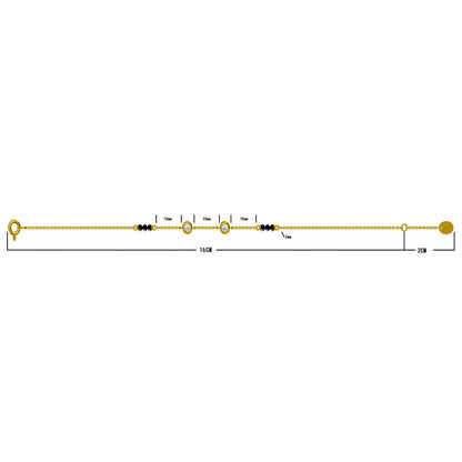 Tarini Mangalsutra Bracelet | 18K Gold Vermeil