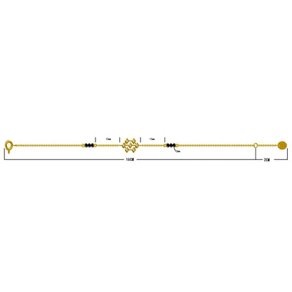 Padma Mangalsutra Bracelet | 18K Gold Vermeil