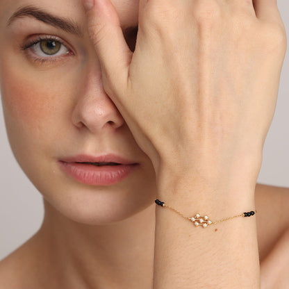 Padma Mangalsutra Bracelet | 18K Gold Vermeil