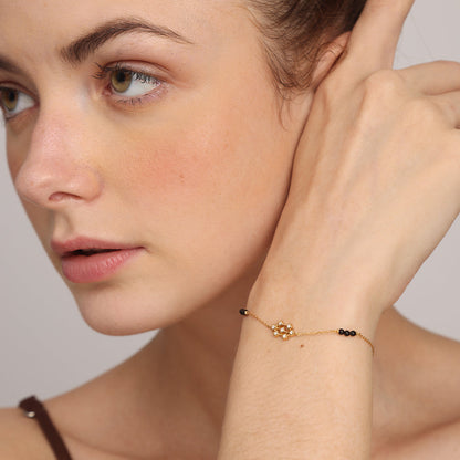 Padma Mangalsutra Bracelet | 18K Gold Vermeil