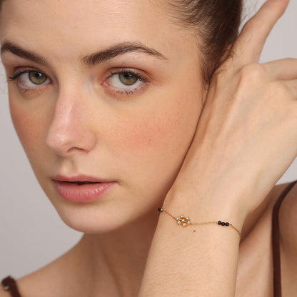 Padma Mangalsutra Bracelet | 18K Gold Vermeil