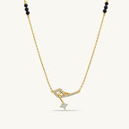 Bow & Arrow Princess-Cut Diamond Mangalsutra | 18k Gold Vermeil