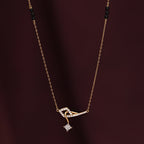 Bow & Arrow Princess-Cut Diamond Mangalsutra | 18k Gold Vermeil