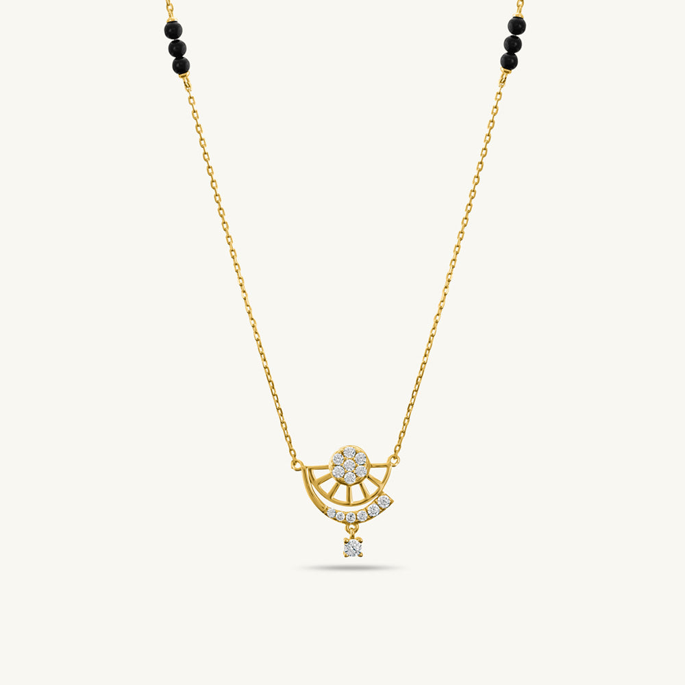 Chasing Sunrise Mini Stones Mangalsutra | 18k Gold Vermeil