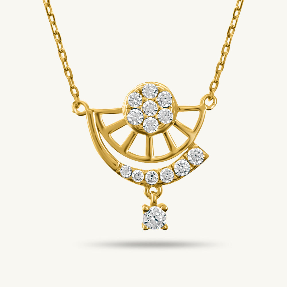 Chasing Sunrise Mini Stones Mangalsutra | 18k Gold Vermeil