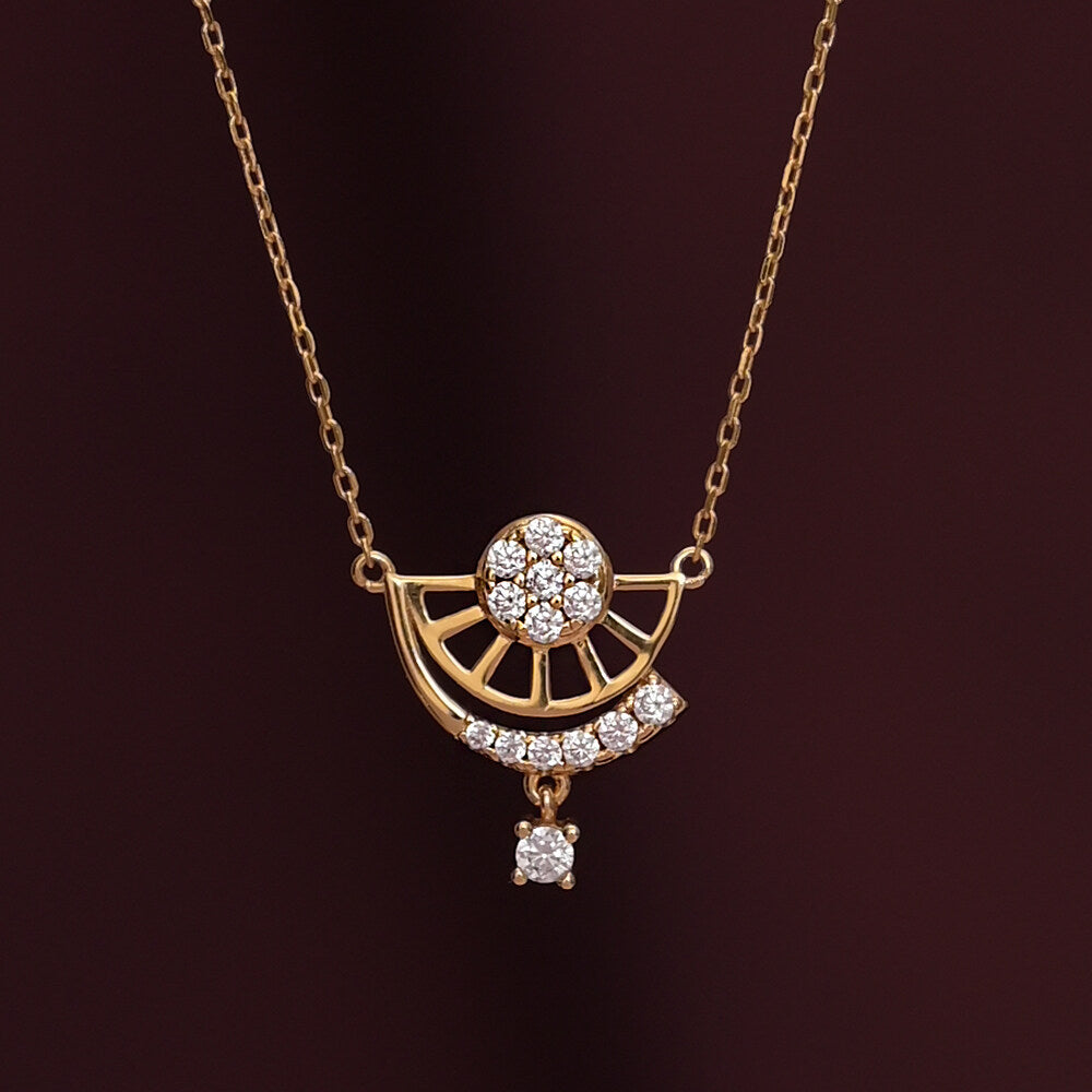 Chasing Sunrise Mini Stones Mangalsutra | 18k Gold Vermeil