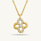 Clover Diamond Studded Mangalsutra | 18k Gold Vermeil