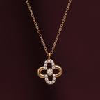 Clover Diamond Studded Mangalsutra | 18k Gold Vermeil