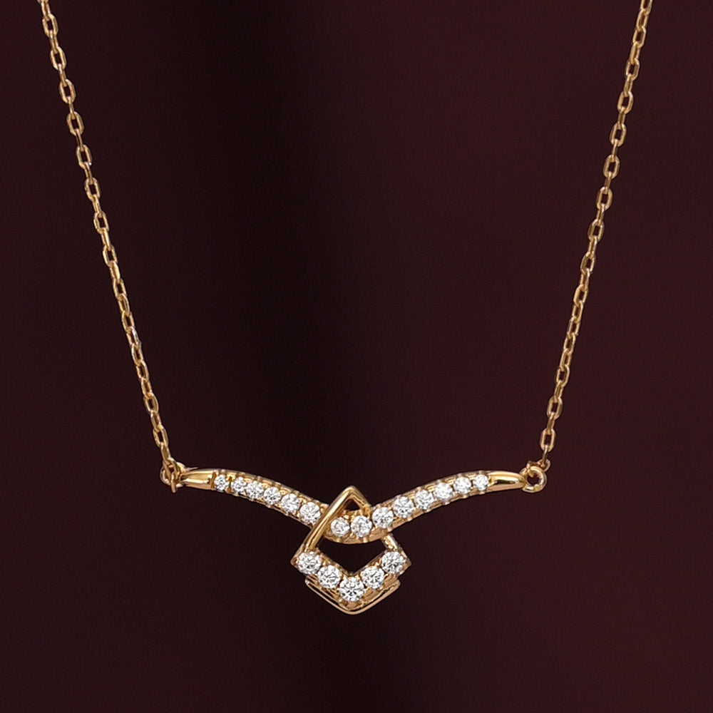 Dainty Minimalistic Diamond Mangalsutra | 18k Gold Vermeil
