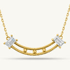 Baguette Stone Dainty Simle Bar Mangalsutra | 18k Gold Vermeil