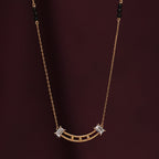 Baguette Stone Dainty Simle Bar Mangalsutra | 18k Gold Vermeil