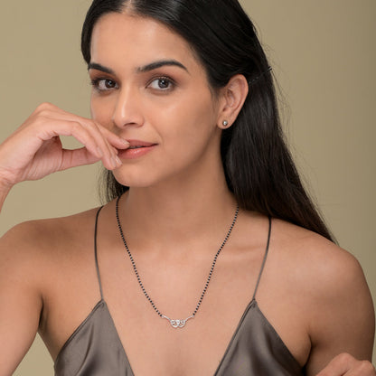 LoveBond Silver Mangalsutra