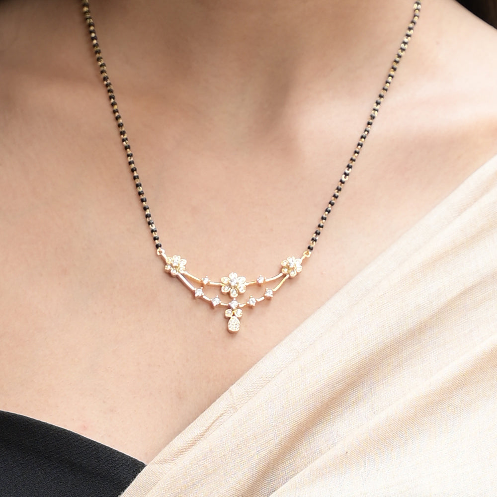 Floral Elegance Mangalsutra