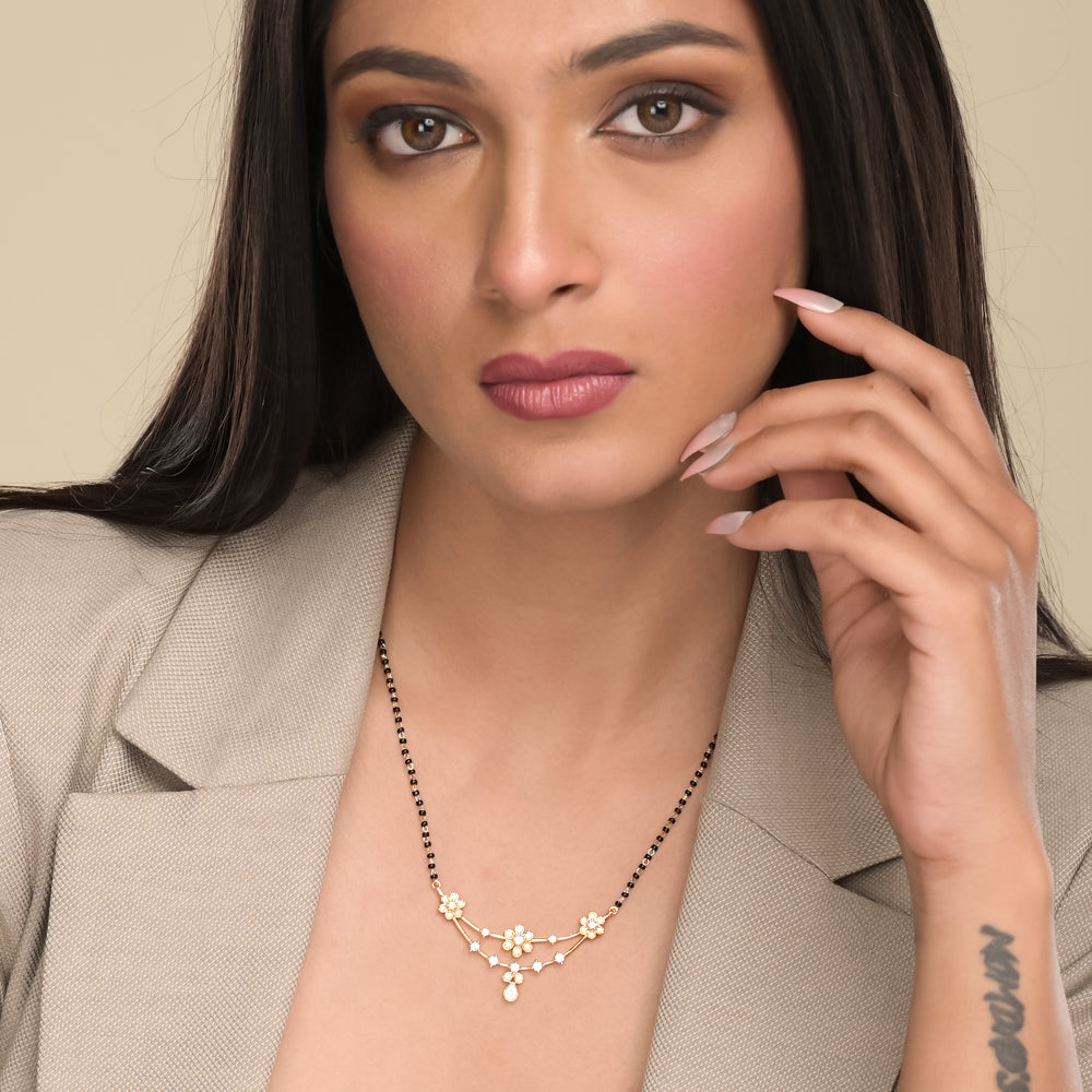 Floral Elegance Mangalsutra