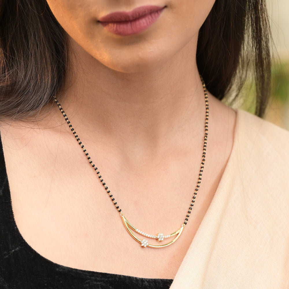 Celestial Blossom Mangalsutra | 18K Gold Vermeil
