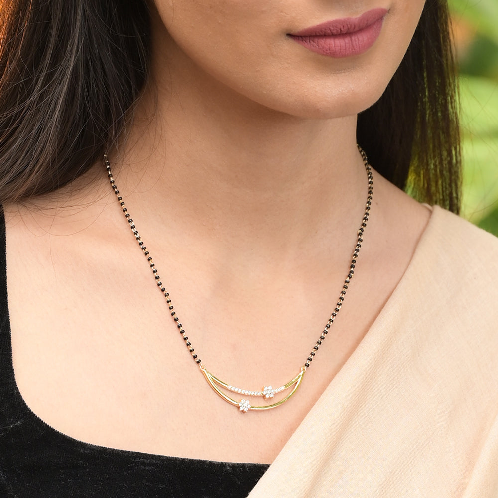 Celestial Blossom Mangalsutra | 18K Gold Vermeil