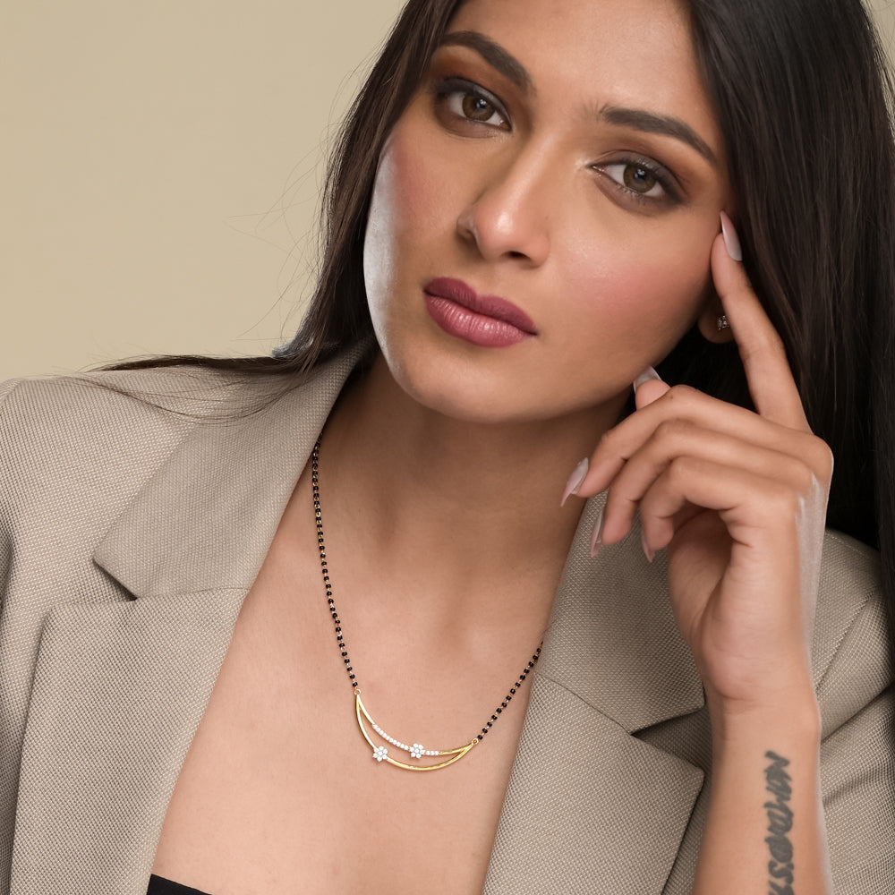 Celestial Blossom Mangalsutra | 18K Gold Vermeil