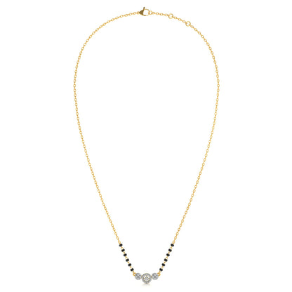 Eternal Vows Circle 9KT Gold Lab Grown Diamond Mangalsutra