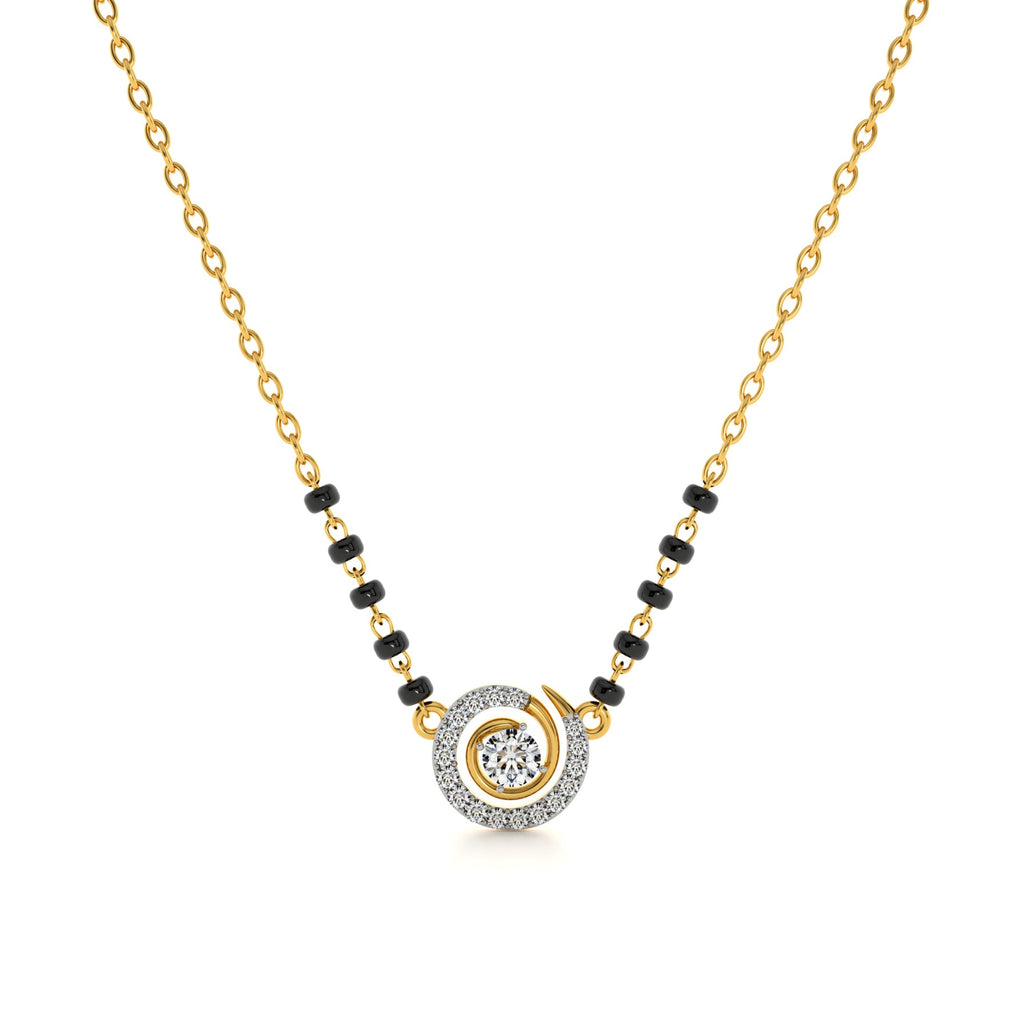 Circle of Love 9KT Gold Lab Grown Diamond Mangalsutra