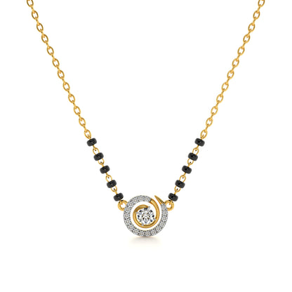 Circle of Love 9KT Gold Lab Grown Diamond Mangalsutra