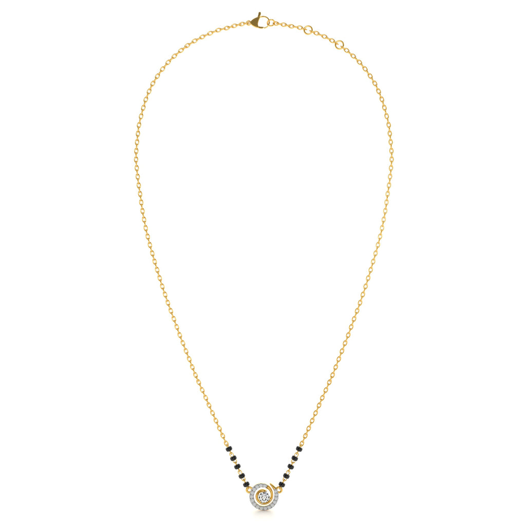 Circle of Love 9KT Gold Lab Grown Diamond Mangalsutra