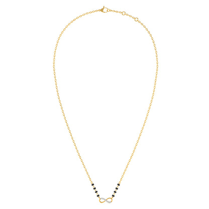 Endless Love Infinity 9KT Gold Lab Grown Diamond Mangalsutra