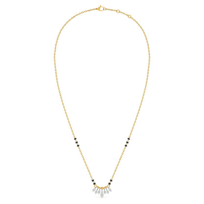 Falling Grace 9KT Gold Lab Grown Diamond Mangalsutra