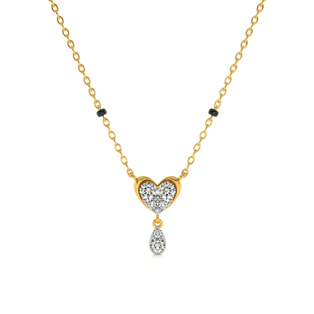 Charmheart Drizzle 9KT Gold Lab Grown Diamond Mangalsutra
