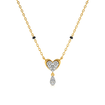 Charmheart Drizzle 9KT Gold Lab Grown Diamond Mangalsutra