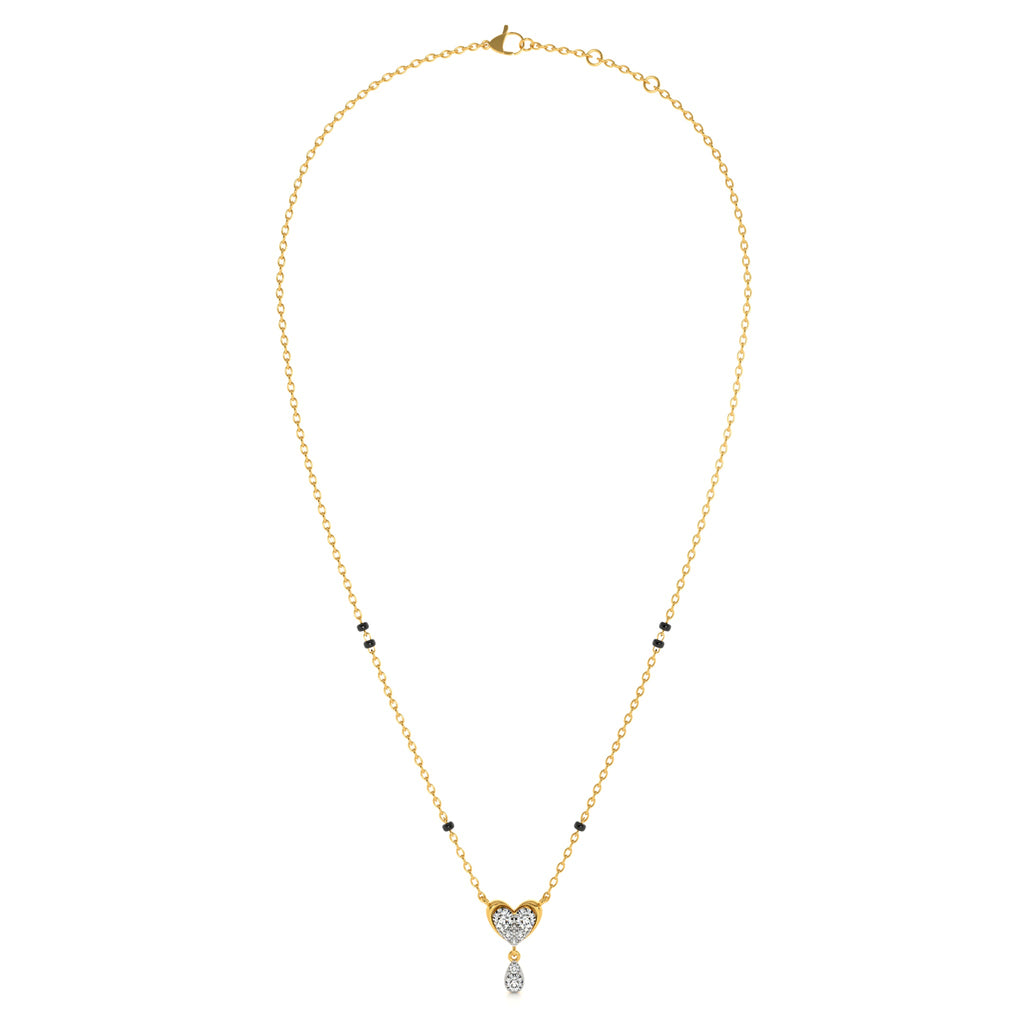 Charmheart Drizzle 9KT Gold Lab Grown Diamond Mangalsutra