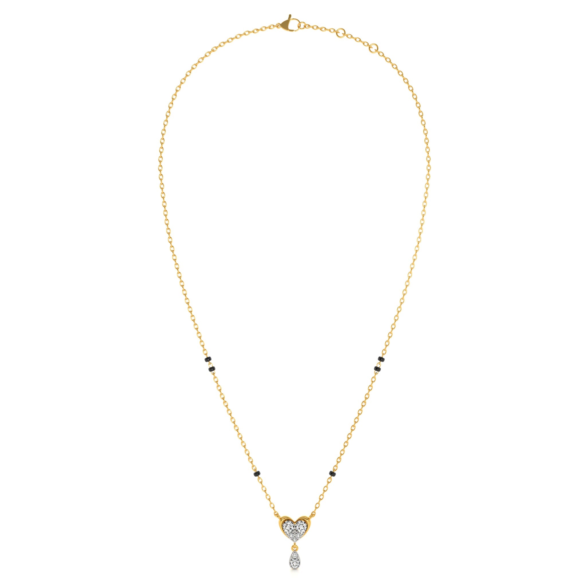 Charmheart Drizzle 9KT Gold Lab Grown Diamond Mangalsutra