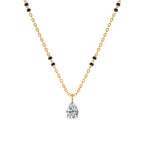 Dewlight Drop 9KT Gold Lab Grown Diamond Mangalsutra