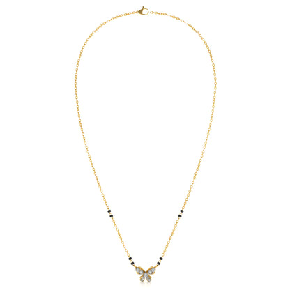 Wings of Grace 9KT Gold Lab Grown Diamond Mangalsutra