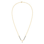 Bondflow Curve 9KT Gold Lab Grown Diamond Mangalsutra