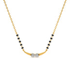 Couplet Charm Arc 9KT Gold Lab Grown Diamond Mangalsutra
