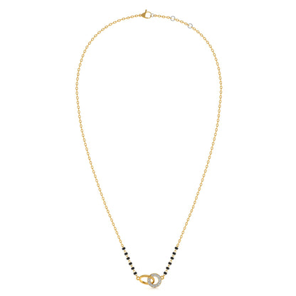 Sparkling Orbitlink 9KT Gold Lab Grown Diamond Mangalsutra