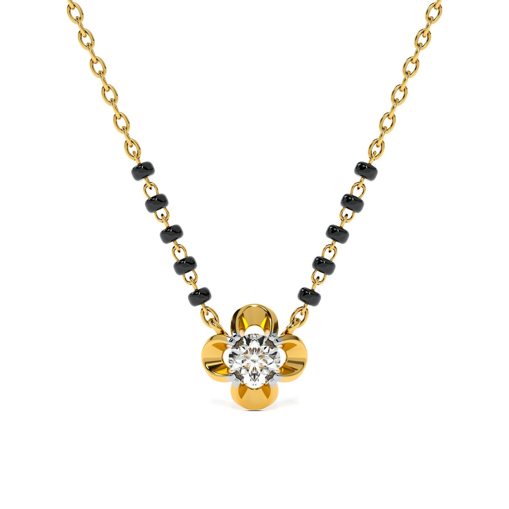 Bloomcore Petal 9KT Gold Lab Grown Diamond Mangalsutra