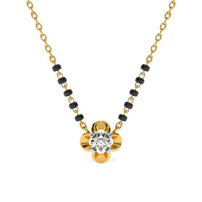Bloomcore Petal 9KT Gold Lab Grown Diamond Mangalsutra