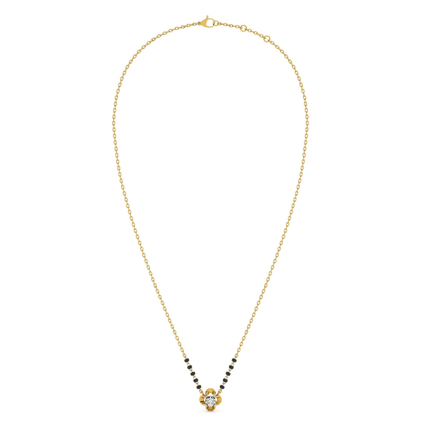 Bloomcore Petal 9KT Gold Lab Grown Diamond Mangalsutra