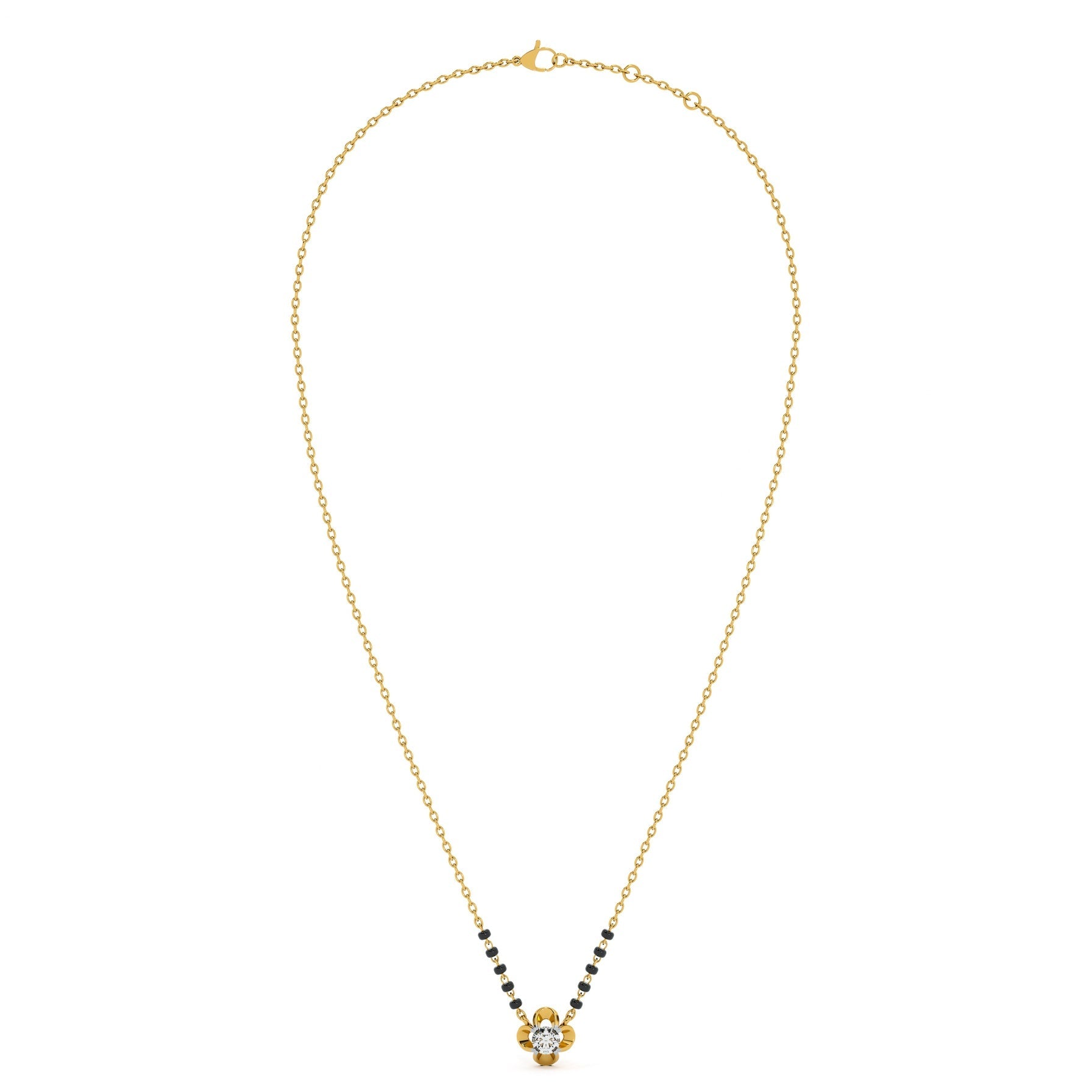 Bloomcore Petal 9KT Gold Lab Grown Diamond Mangalsutra