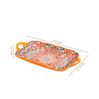 Mandala Melange Long Platter Dish Orange