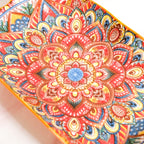 Mandala Melange Long Platter Dish Orange