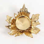 Maple Glow Aluminium Tealight Holder Set Of 2 In Festive Gift Box