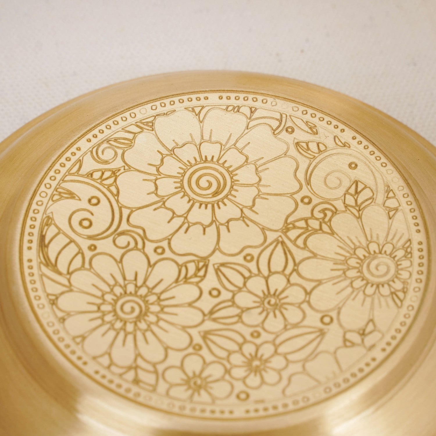 Handcrafted Brass Marigold Mukhwas Box – Spice & Mouth Freshener Holder