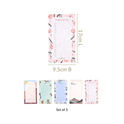 MemoMate Notepads With Tear Off Sheets Set Of 5