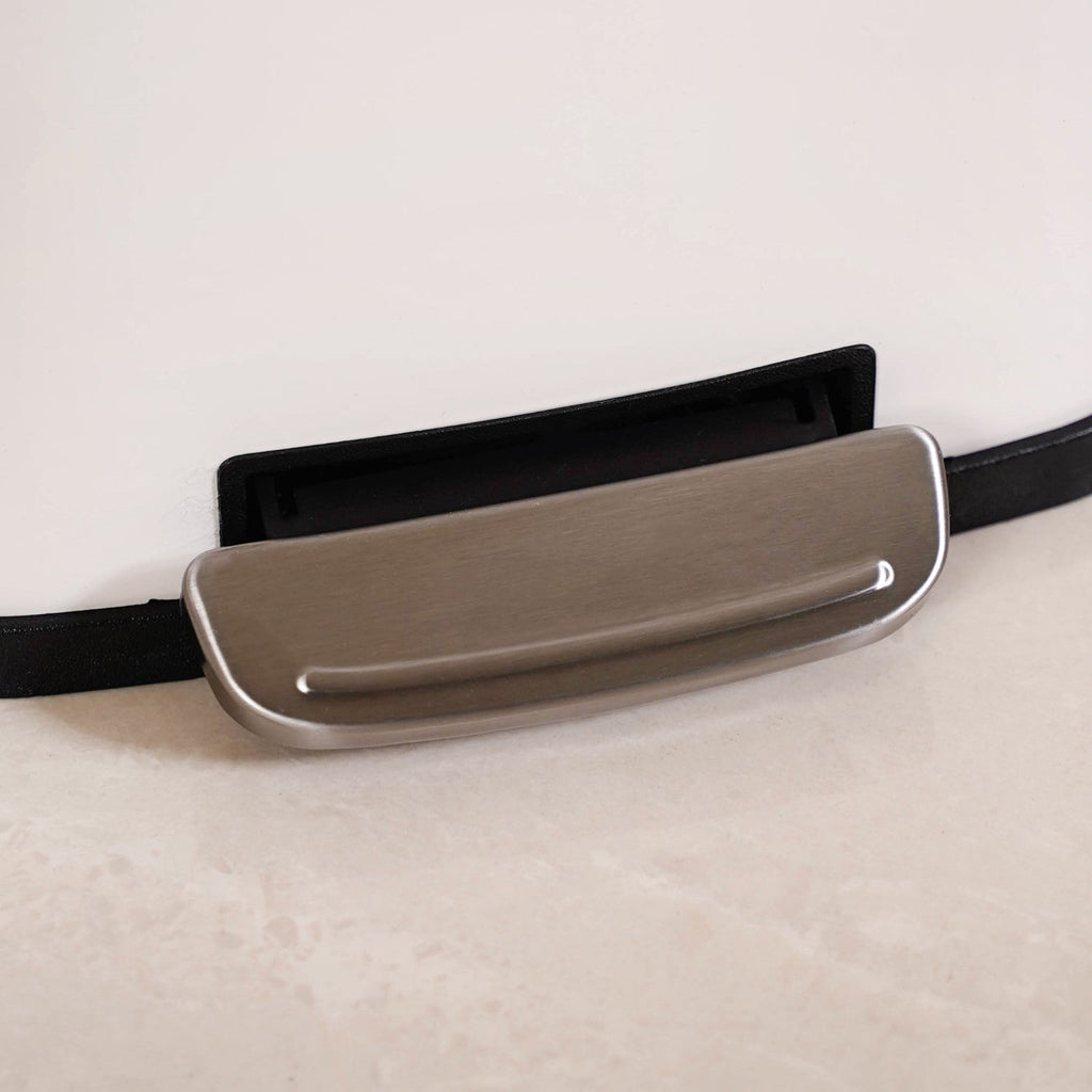 Dustro Metal Pedal Dustbin White 5000ml