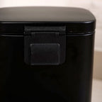 Dustro Metal Pedal Dustbin Black 5000ml