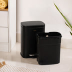 Dustro Metal Pedal Dustbin Black 5000ml
