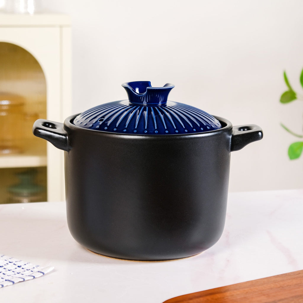 Lumea Cooking Pot With Lid Blue 4700ml