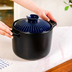Lumea Cooking Pot With Lid Blue 4700ml